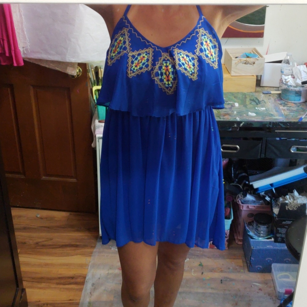 Bright Blue Dress